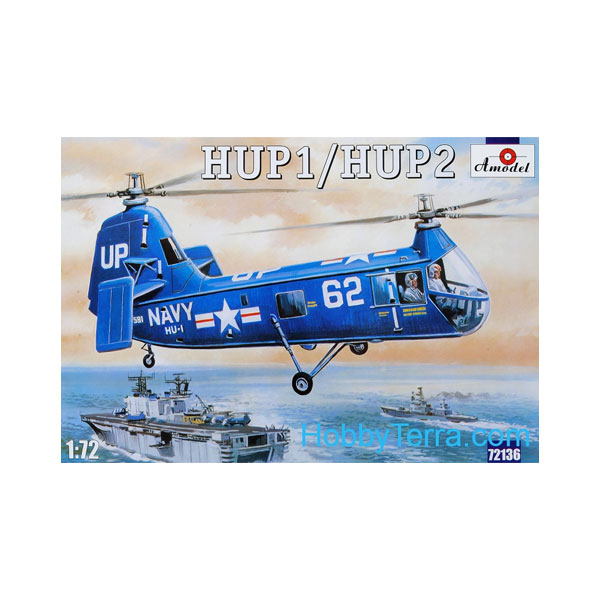 【並行輸入品】HUP-1／HUP-2 USAF ヘリコプター 1/72 プラモデル（Amodel 72136）