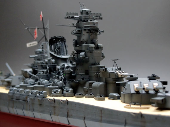 戦艦大和 1/350 完成品 プラモデル 組立・塗装済み タミヤ 当社オリジナルメイド